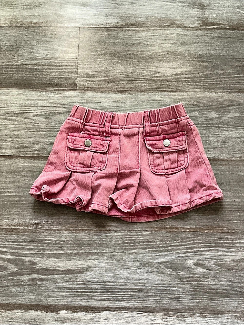 Pink Ruffle Hem Skirt